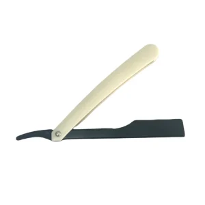 Portanavaja de riel profesional con el mecanismo de inserción de hojilla extraído para mostrar el sistema de carril.