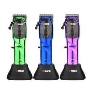 Máquina de corte profesional WMARK NG-9003 con motor magnético de 10,000 RPM y cuchilla negra.