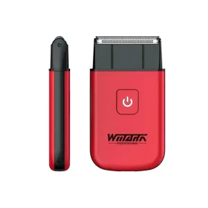 Mini afeitadora profesional WMARK NG-7901 de color negro en tamaño compacto.