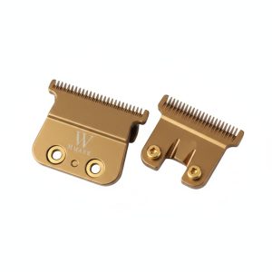 Set de cuchillas de repuesto WMark T5-G en acabado dorado para máquinas trimmer profesionales.