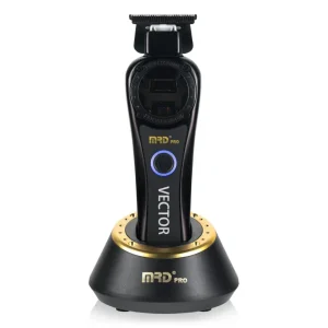 Trimmer profesional MRD GMT-999C X-PRO con motor vectorial de 11.000 RPM y cuchilla DLC para terminaciones de barbería.
