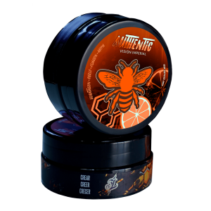 Dos envases de Cera Cremosa Authentic Vision Imperial con diseño naranja y negro, apilados para mostrar la tapa y el lateral.