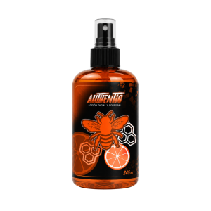 Envase negro de After Shave Authentic Vision Imperial de 250ml con atomizador y etiqueta naranja característica de la marca.