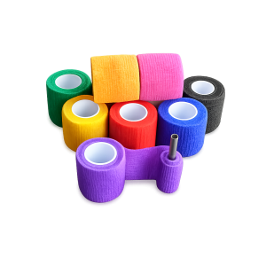 Cubre grip para tatuaje de colores pack de 12 unidades para mejorar agarre y proteger el grip de la máquina de tatuar